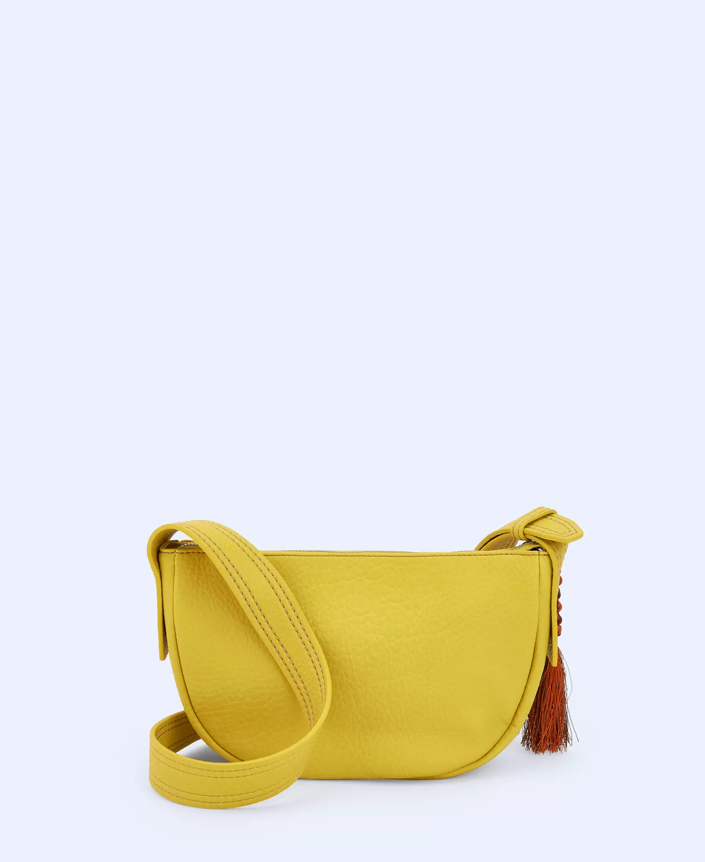 Adolfo Dominguez Bolsos>Bandolera Pequena En Material Reciclado Amarillo