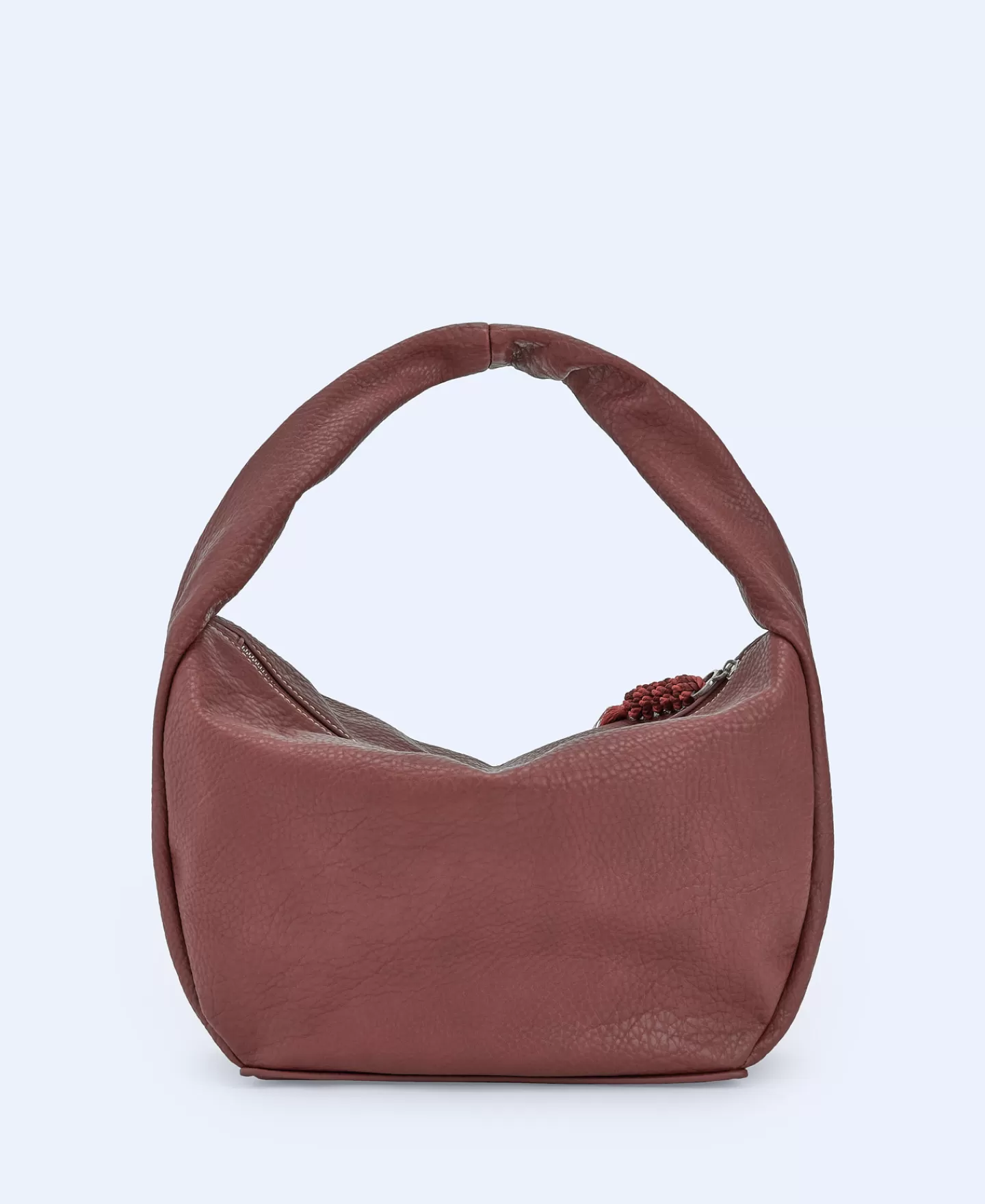 Adolfo Dominguez Bolsos>Hobo Grande En Textura Grano Marron