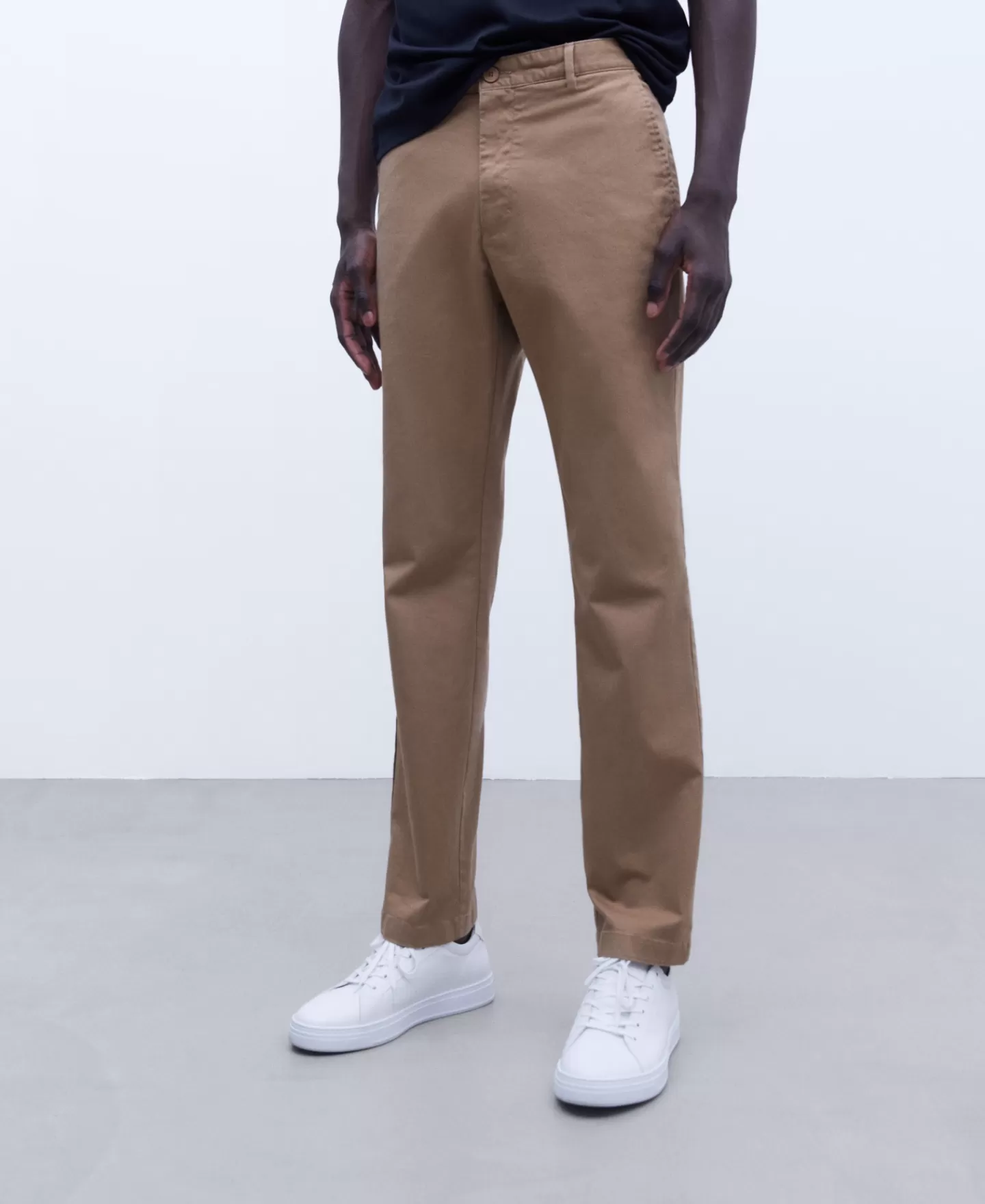 Adolfo Dominguez Pantalones>Pantalon Chino En Twill De Algodon Camel