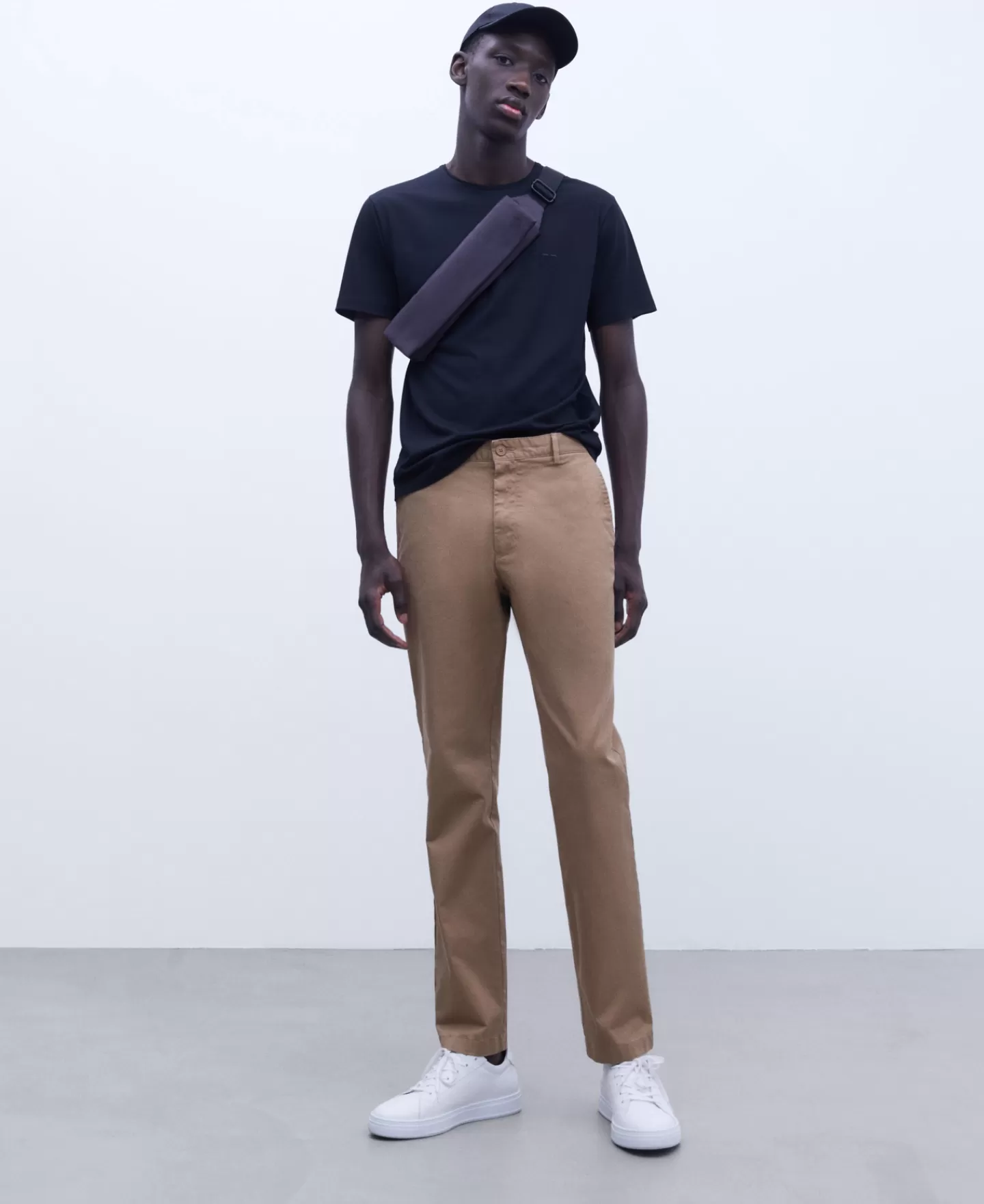 Adolfo Dominguez Pantalones>Pantalon Chino En Twill De Algodon Camel