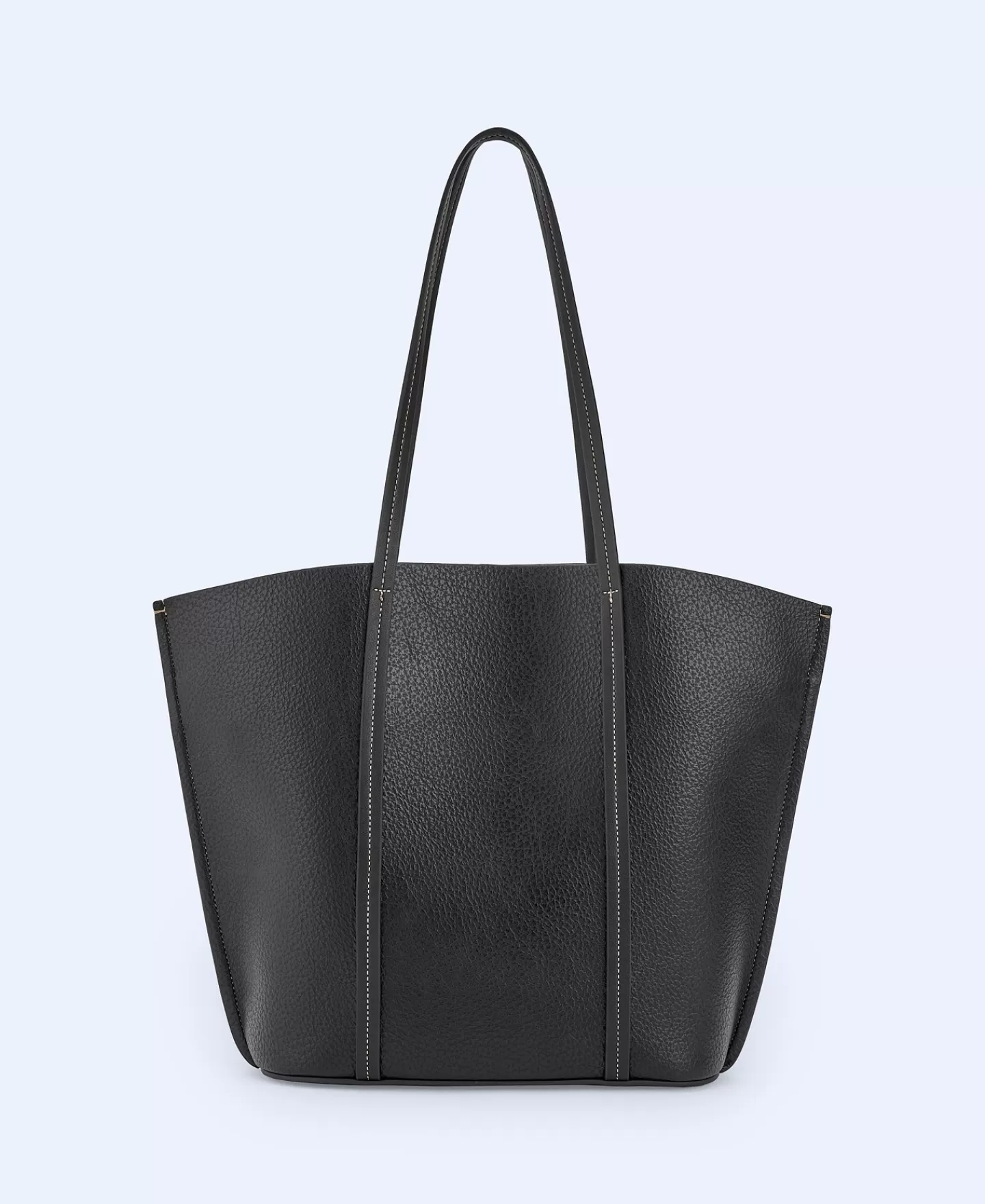 Adolfo Dominguez Bolsos>Shopper Reciclado En Textura Grano Negro