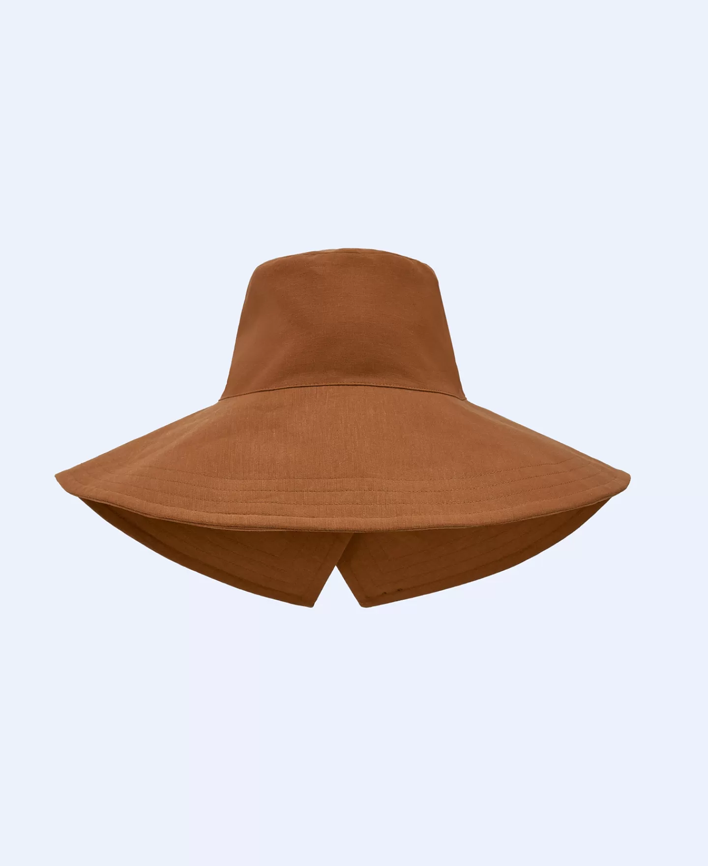 Adolfo Dominguez Sombreros>Sombrero Bucket Asimetrico Terracota