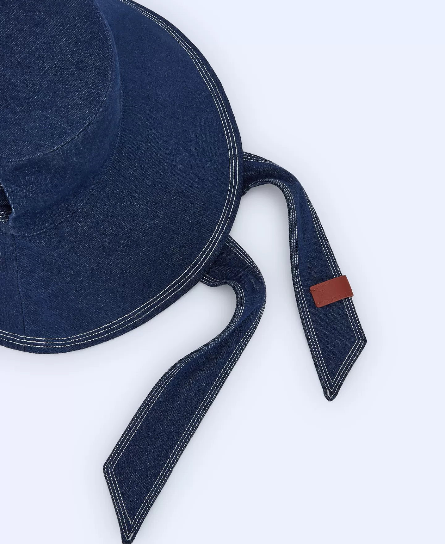 Adolfo Dominguez Sombreros>Sombrero Bucket En Denim Azul Denim